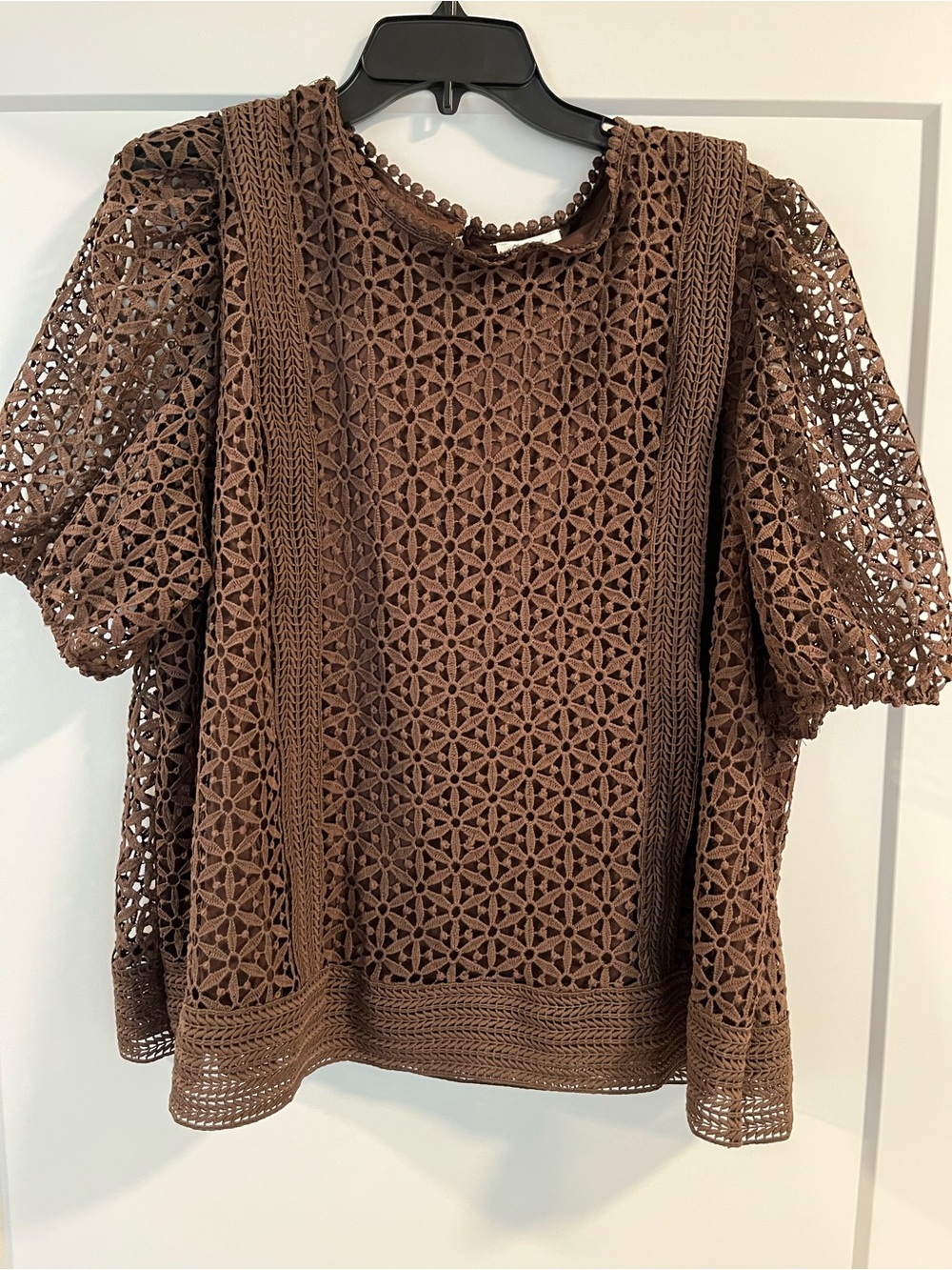 Ultra Pink Eyelet Top-3X-NWT